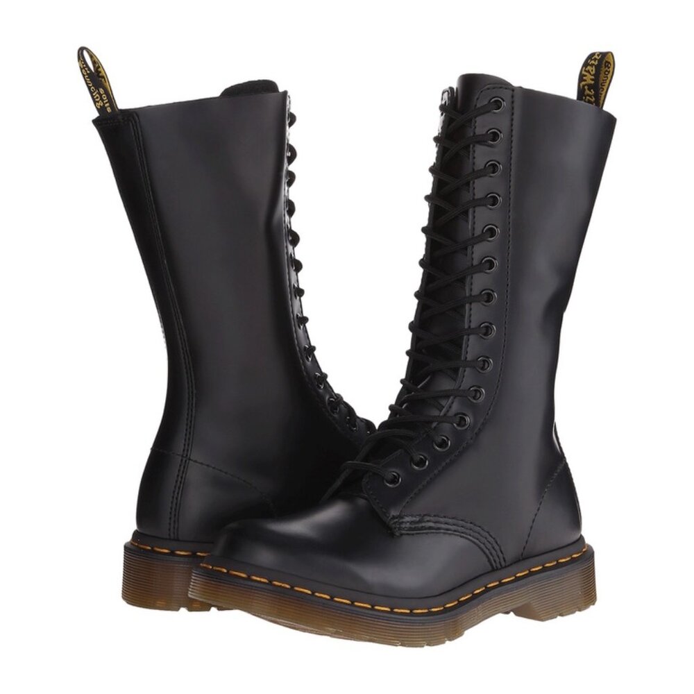 Dr. Martens 1914W 14 Eye Lace-Up Smooth Leather Boots